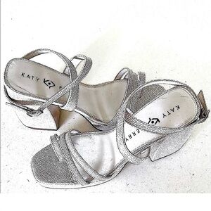 Katy Perry Collections Glittering Silver Heels